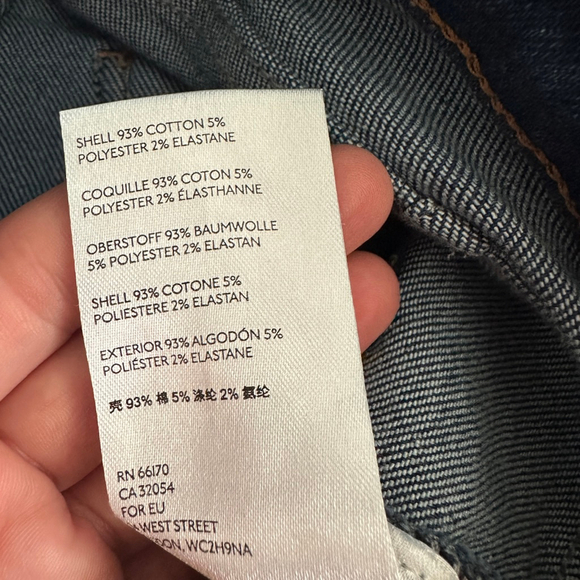 Pilcro and the Letterpress Womens Blue Jeans Size 25 Skinny Denim Pants Button - Picture 5 of 10